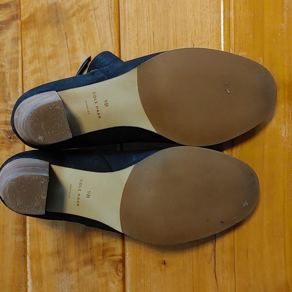 Women's Cole Haan Black Leather Ankle Boots 9B - Picture 6 of 13